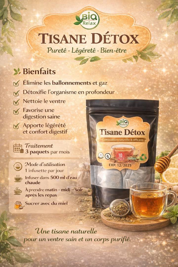 Tisane Détox BIO Relax - Pureté, Légèreté, Bien-être